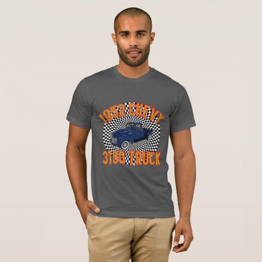 Mannen Klassieke 1952 Chevy Truck T-shirt (Voorkant volledig)