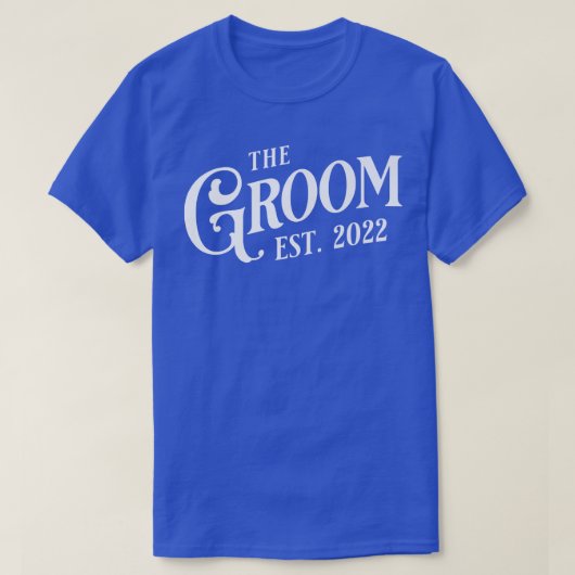 Mannen Klassieke Groom Est T-shirt (Design voorkant)