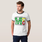 Mannen Klassieke Logo Basic Ringer T-Shirt (Voorkant volledig)
