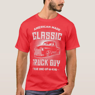 Mannen Klassieke Vrachtwagen Guy Funny  American P T-shirt