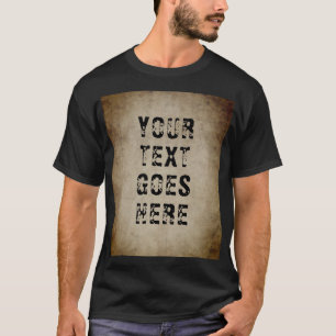 Mannen Kleding Apparel Trendy Distress Text T-shirt