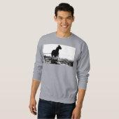 Mannen kleding Grijze overhemden met paarden Trui (Voorkant volledig)