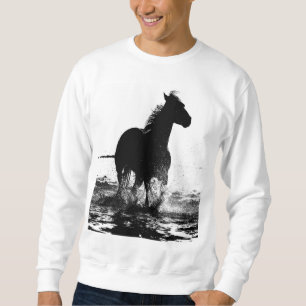 Mannen kleding met Pop van paardenstaarten, Mannen Trui