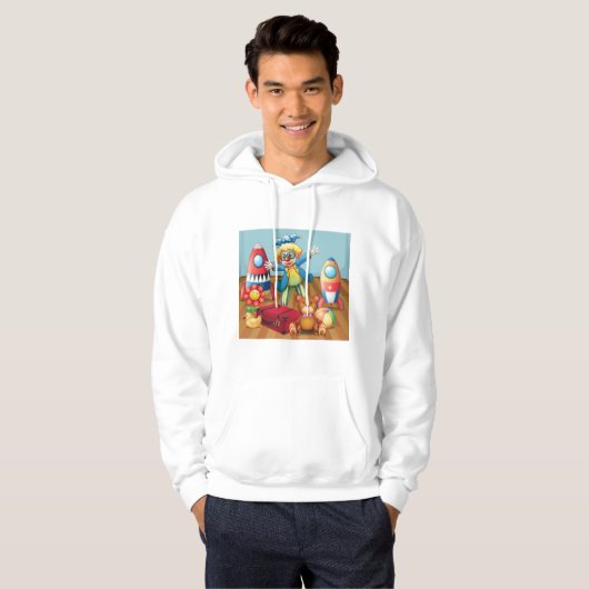 Mannen kleding voor beddengoed en speelgoed hoodie (Voorkant volledig)