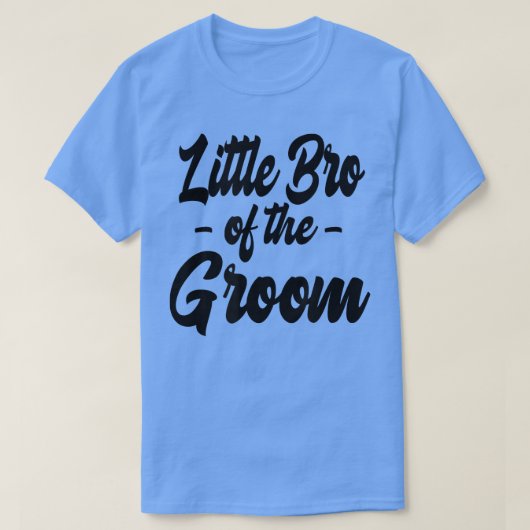 Mannen Kleine Bro van de Groom Bachelor Matching G T-shirt (Design voorkant)