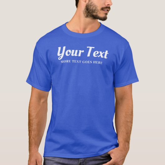 Mannen kleur typografie tekstnaam t-shirt (Voorkant)