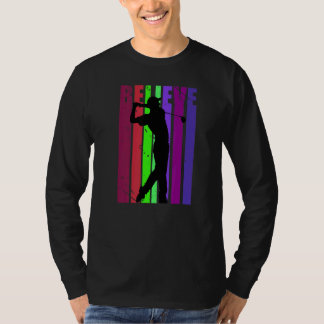 Mannen kleurrijke retrofing Birthday Motivatie T-shirt