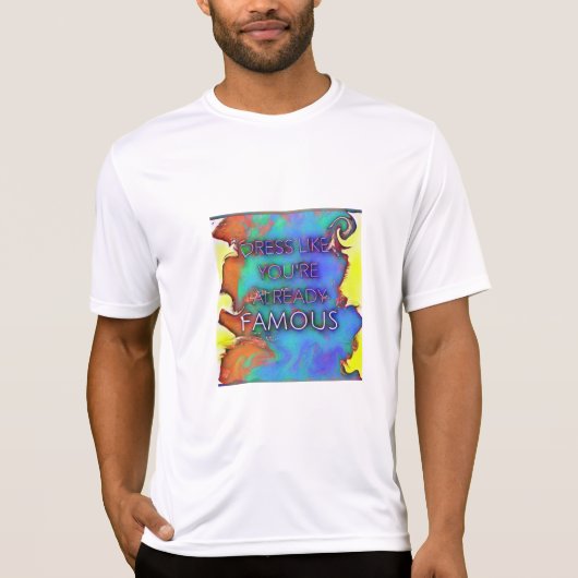 Mannen kleurrijke T-shirt (Voorkant)