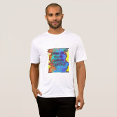 Mannen kleurrijke T-shirt (Voorkant volledig)