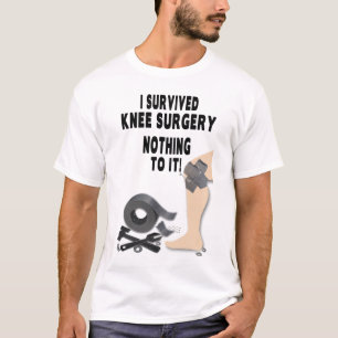 MANNEN KNEE SURGERY SHIRT - I OVERVIVED-NUTS & BOL
