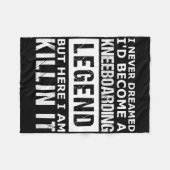 Mannen Kneeboarding Grappig Fleece Deken (Voorkant (Horizontaal))