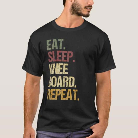 Mannen Kneeboarding T-shirt (Voorkant)