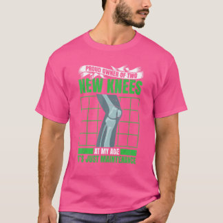 Mannen knievervangende chirurgie Knie Replacement T-shirt