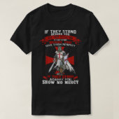 Mannen Knight Templar Christelijke aankomende God  T-shirt (Design voorkant)