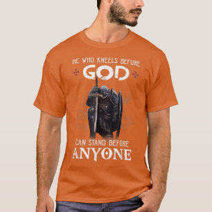 Mannen Knight Templar Christelijke Warrior Hij die T-shirt