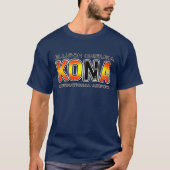 MANNEN KOA luchthavencode T-shirt (Voorkant)