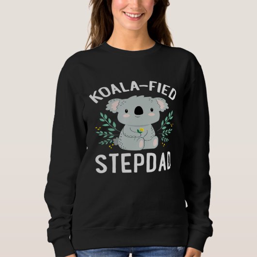 Mannen Koala-Fied Stepdad Cute Koala Beer Pun Joke Trui (Voorkant)