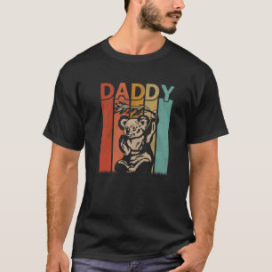 Mannen Koala Retro Stijl  Papa Grafisch Fathe T-shirt