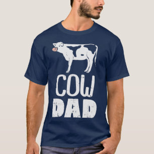 Mannen Koe Papa Boerderij Dierenteelt Landbouwers T-shirt