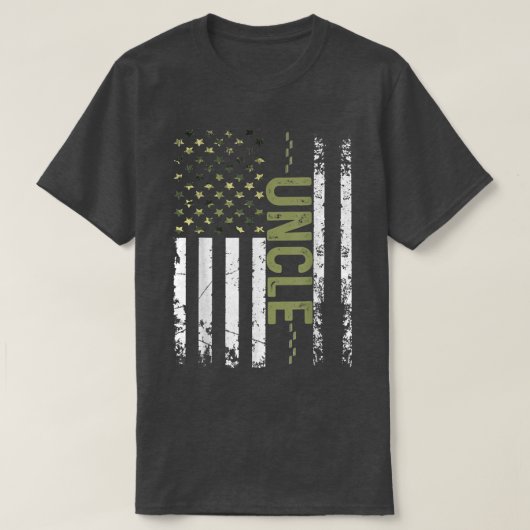 Mannen Koel Oom-Amerikaanse Patriottische Vlag Vla T-shirt (Design voorkant)
