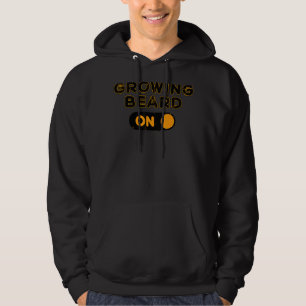 Mannen koel statement faciale hair beard growth Ma Hoodie
