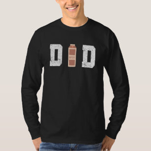 Mannen koele chocolademelk papa kostuum voor manne t-shirt