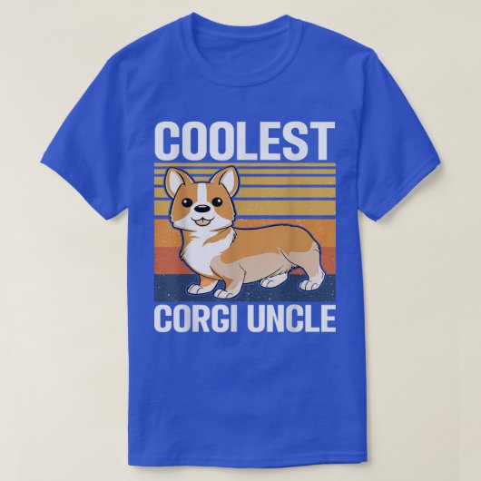 Mannen koelste Corgi oom T-shirt (Design voorkant)