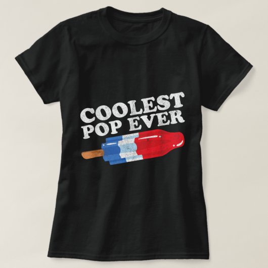 Mannen koelste Pop ooit Popsikel Funny Retro Bomb T-shirt (Design voorkant)