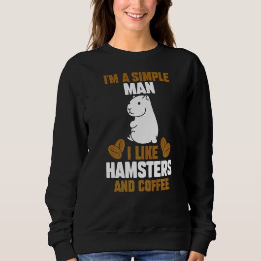 Mannen Koffee Hamster Trui (Voorkant)