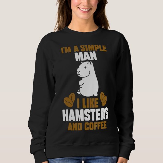 Mannen Koffee Hamster Trui (Voorkant)