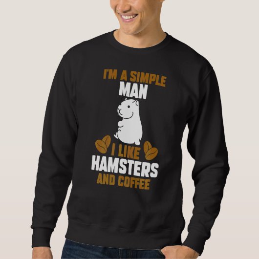 Mannen Koffee Hamster Trui (Voorkant)
