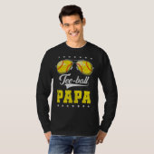 Mannen kogelpan, opa van softbal t-shirt (Voorkant volledig)