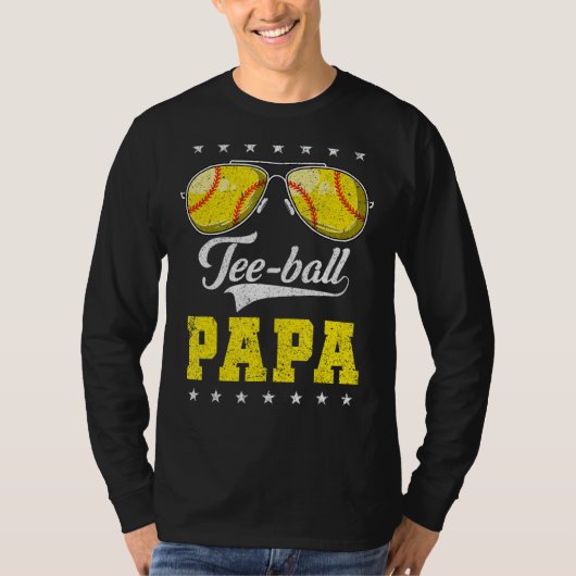 Mannen kogelpan, opa van softbal t-shirt (Voorkant)