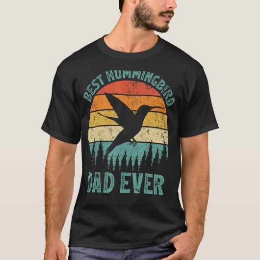 Mannen kolibrie beste kolibrie t-shirt (Voorkant)
