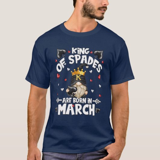 Mannen koning van de zeeën van Birthday Gnome Poke T-shirt (Voorkant)