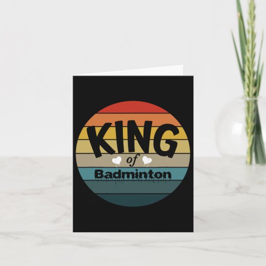 Mannen koning van Dminton Kaart (Voorkant)