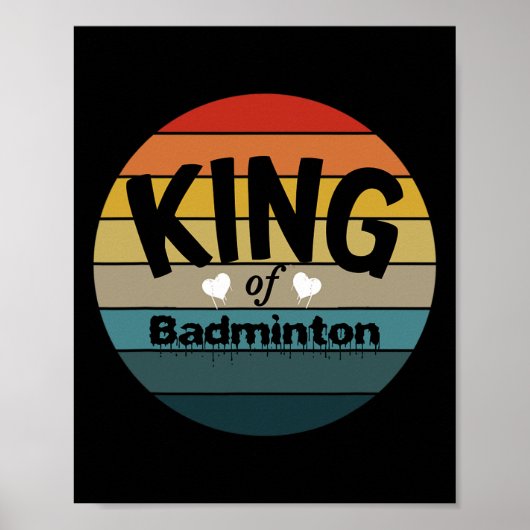 Mannen koning van Dminton Poster (Voorkant)