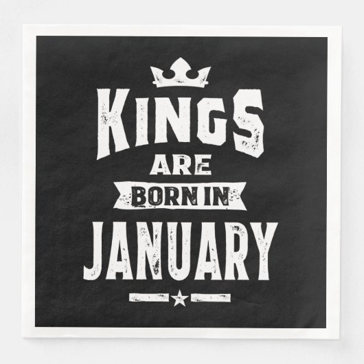 Mannen koningen worden geboren in januari jl . servet (Voorkant)