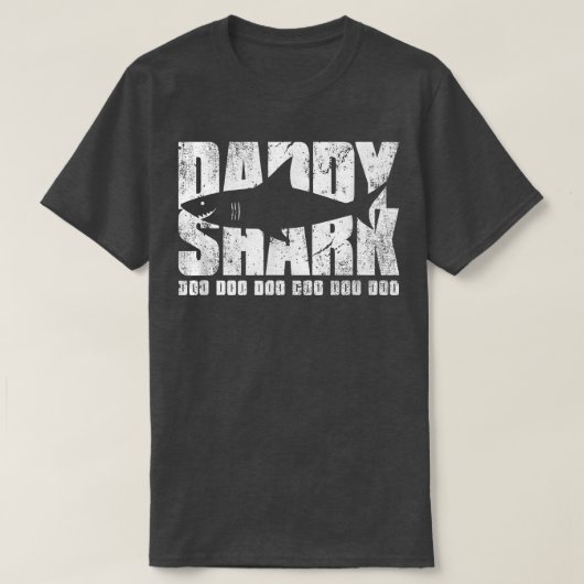 Mannen kool papa Shark T-shirt (Design voorkant)
