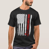 Mannen Kool Vaderdag Amerikaanse Vlag Vader 4t T-shirt (Voorkant)