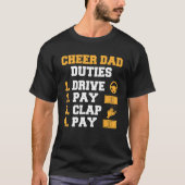 Mannen Kop Pap Duties Betalen Clap T-shirt (Voorkant)