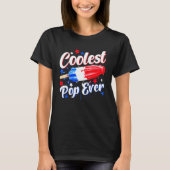 Mannen koudste Pop in de Popsicle Retro Bomb 4th o T-shirt (Voorkant)
