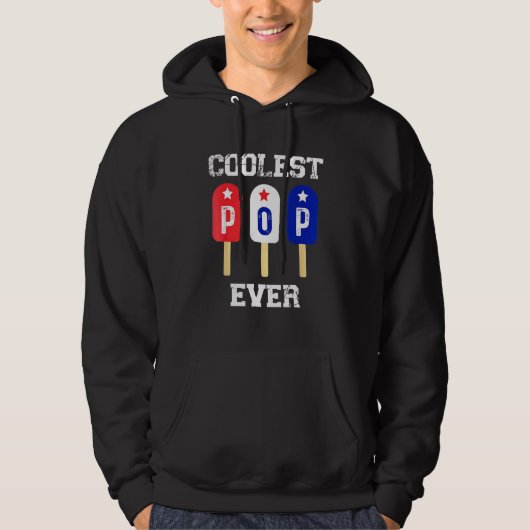 Mannen koudste Pop ooit populaire Mannen Beste pap Hoodie (Voorkant)