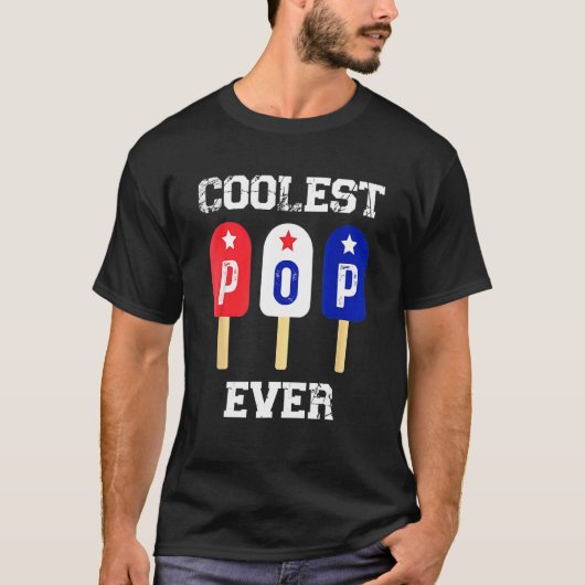 Mannen koudste Pop ooit populaire Mannen Beste pap T-shirt (Voorkant)
