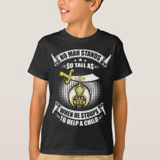 Mannen kraanstandaard om de kinderstijl te helpen t-shirt