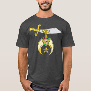 Mannen krimper emblem de Masonic Shriners Noble T-shirt