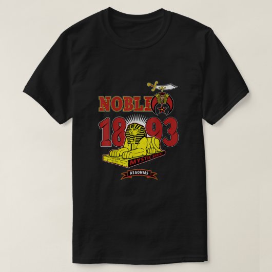 Mannen krimper Noble Mystic Shrine 1893 AEAONMS Sp T-shirt (Design voorkant)