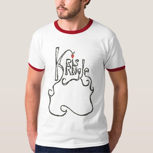 Mannen Kris Kringle T-shirt (Voorkant)