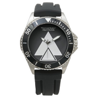 Mannen kroonbeschermer zwarte rubberriem horloge