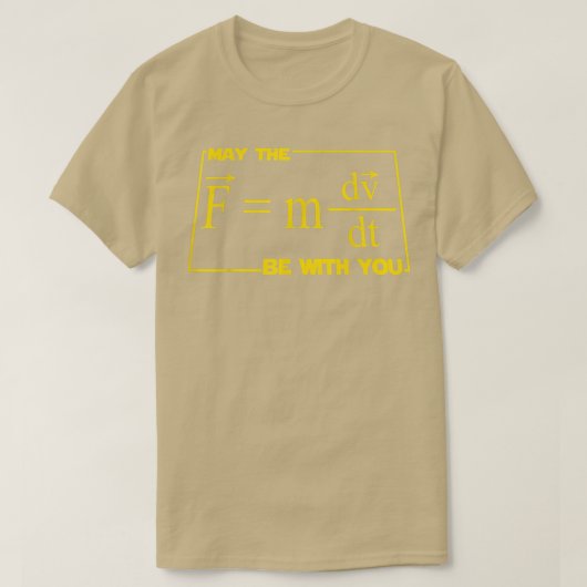 Mannen kunnen de (F=mdvdt) samen met uw technicus T-shirt (Design voorkant)